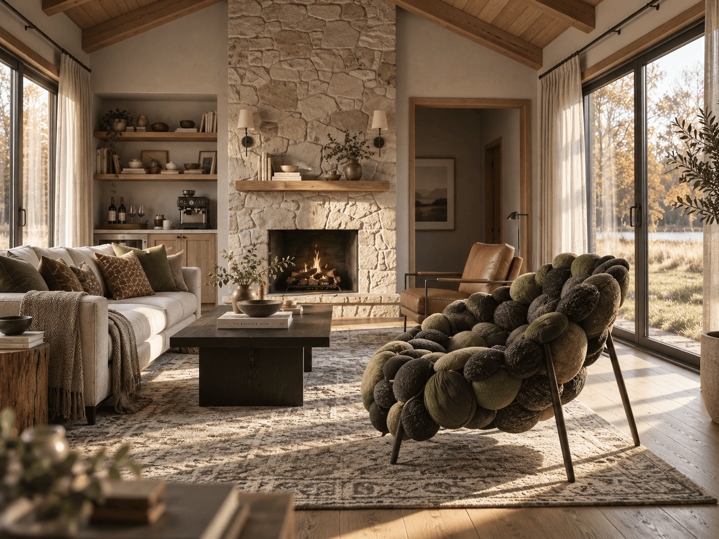 Miriade armchair from Paola Lenti designed by Estúdio Campana