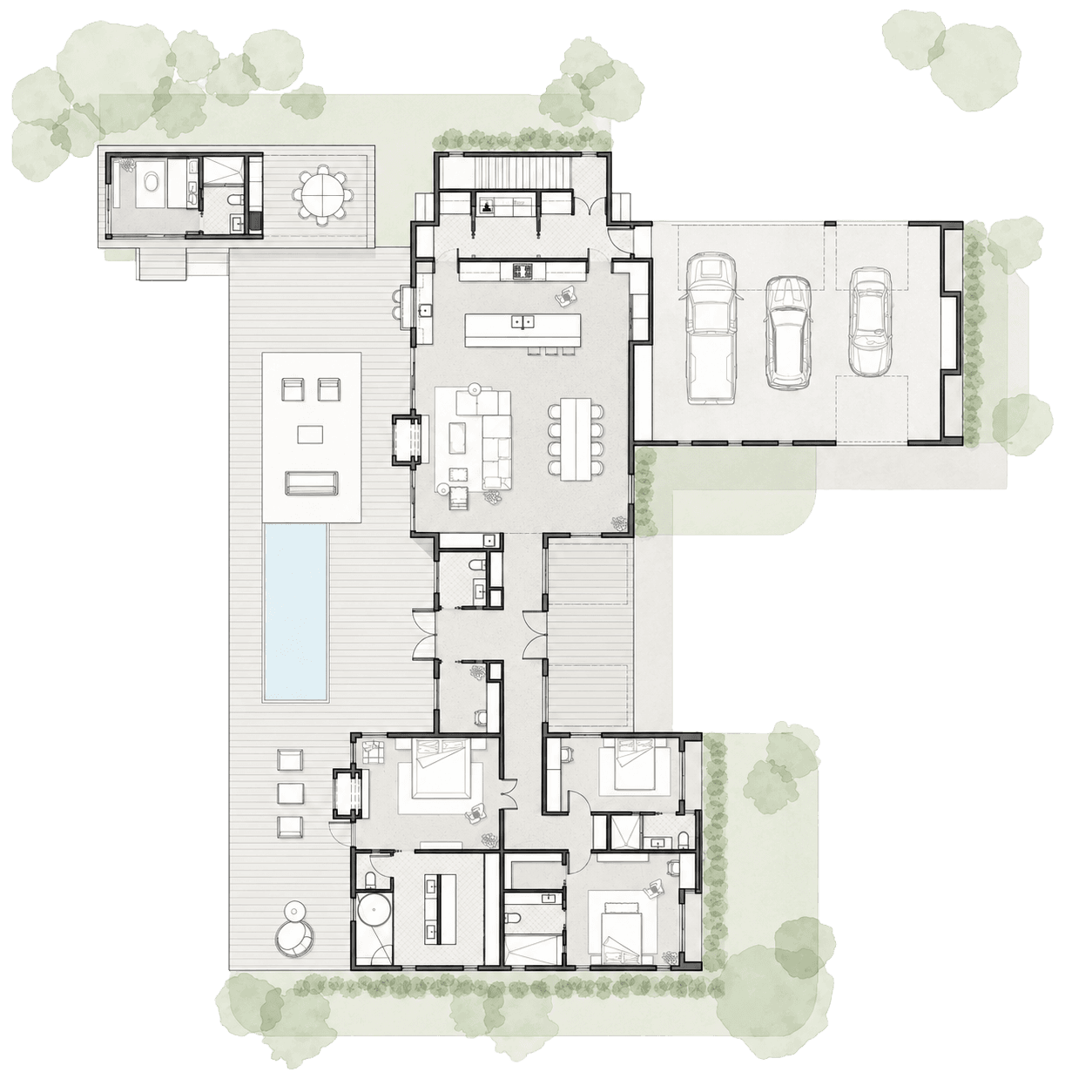 As drawn