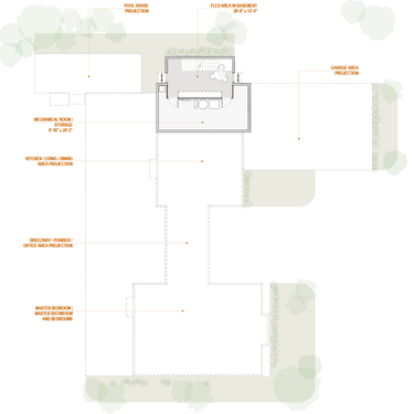 Floor plan of a residential CABIN property with labeled areas on a white background