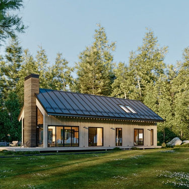 3d rendering of a barndominium design