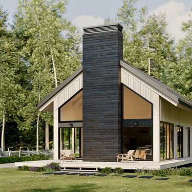 3d rendering of a barndominium design