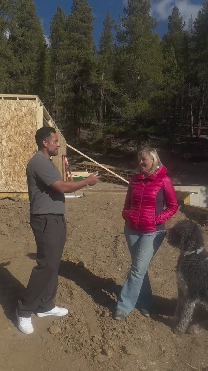 Janesse's Residence, a custom modern mountain home in Leadville, CO, Janesse and Josh talking about her experience and testimony about working with The Hut Cmpany. 
